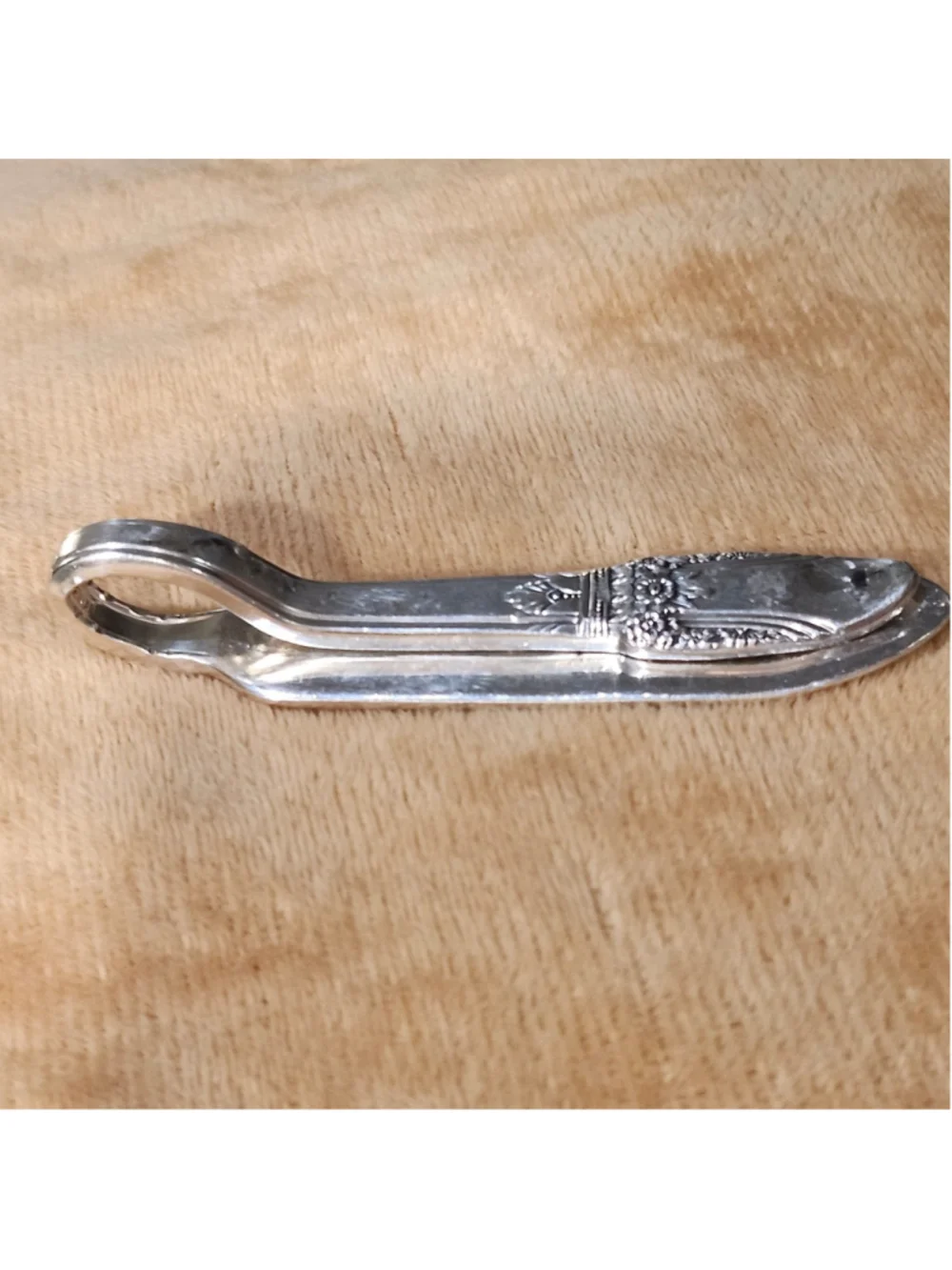 Rodgers bros First Love Silverplate Silverwear Money Clip Card Holder handmade